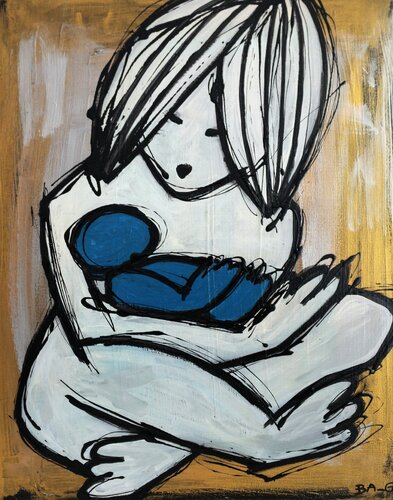 Tout droit dans mon coeur van BA-G., Schilderij te koop op Singulart