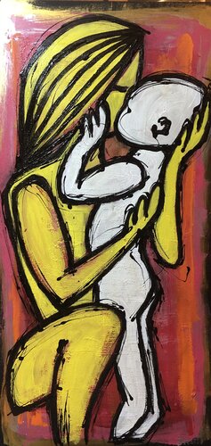 Mon enfant,  mon Amour van BA-G., Schilderij te koop op Singulart