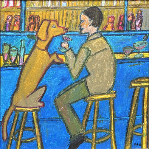 Café Parisien van BA-G., Schilderij te koop op Singulart