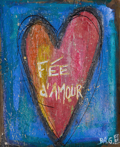 Féé d 'amour van BA-G., Schilderij te koop op Singulart