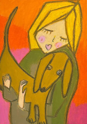 Teckel 5 by BA-G., Painting for Sale on Singulart