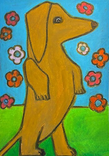 Teckel 6 di BA-G., Pittura in vendita su Singulart
