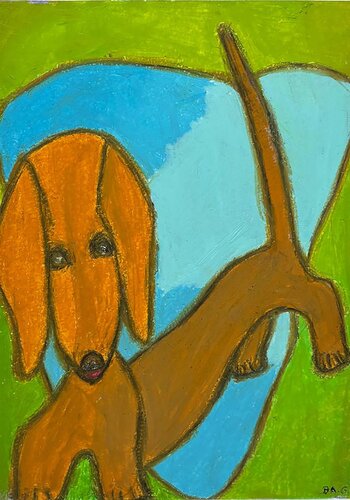 Teckel 9 di BA-G., Pittura in vendita su Singulart