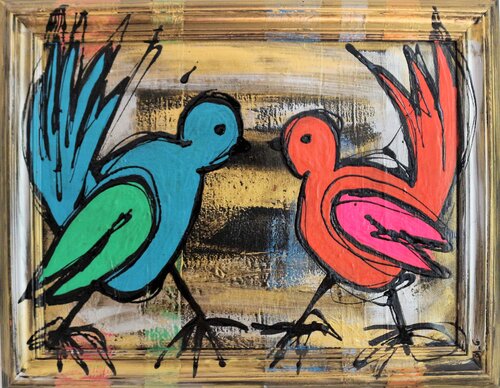 A nous deux le printemps di BA-G., Pittura in vendita su Singulart