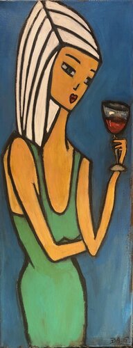 Coco au Champagne van BA-G., Schilderij te koop op Singulart