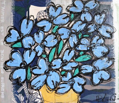 Aimer est le bonheur suprême di BA-G., Pittura in vendita su Singulart