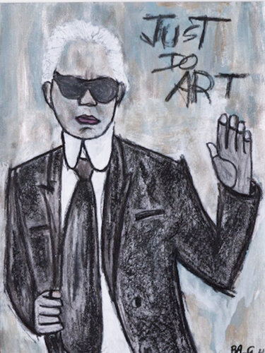 Karl Lagerfeld  Just Do ART van BA-G., Werk op papier te koop op Singulart