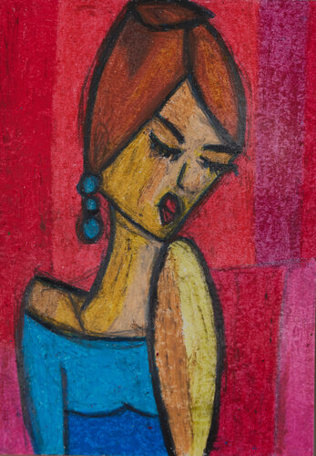 Sarah by BA-G., 종이 for Sale on Singulart