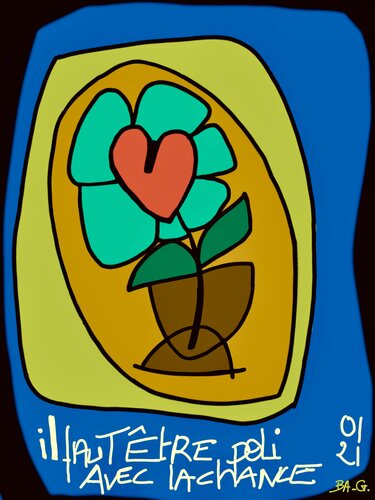 Il faut être poli avec la chance by BA-G., Print for Sale on Singulart