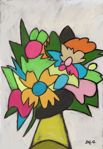 Explosion florale von BA-G., Druck kaufen auf Singulart