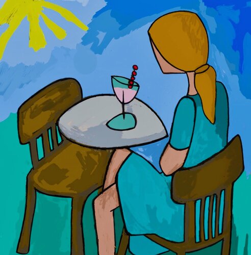 Coco attend Chanel by BA-G., 인쇄 for Sale on Singulart