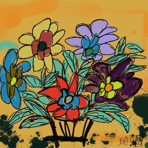 La psyché en rouleurs van BA-G., Afdruk te koop op Singulart