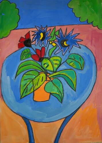 Anniversaire au jardin by BA-G., Print for Sale on Singulart