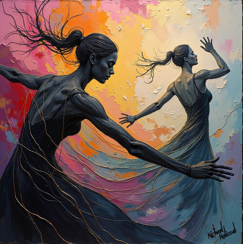 SOUL DANCE INTO THE LIGHT von michael malicoat, Digital kaufen auf Singulart