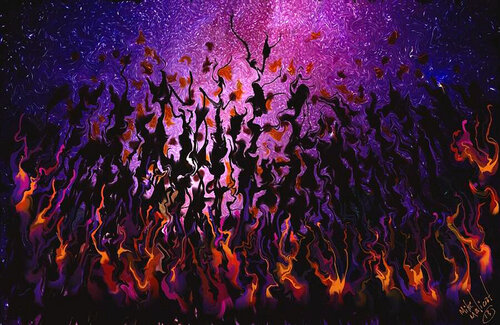 SACRED FIRE di michael malicoat, Digitale in vendita su Singulart