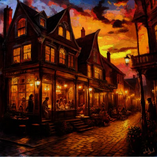 A 19TH CENTURY PARIS BISTRO by michael malicoat, Digital for Sale on Singulart