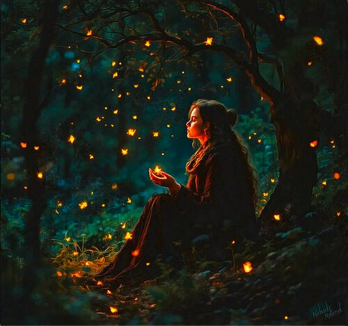 THE FIREFLY TREE van michael malicoat, Digitaal te koop op Singulart