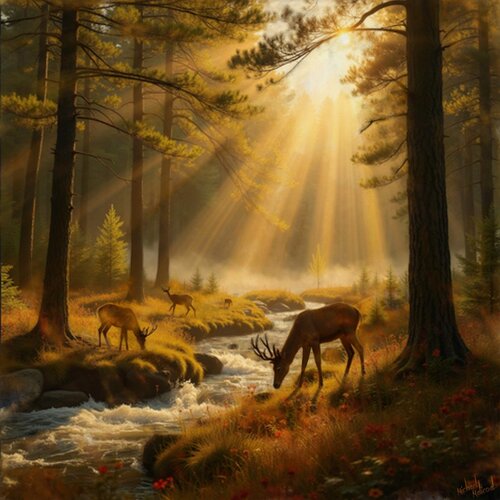 MISTY BROOK VALLEY von michael malicoat, Digital kaufen auf Singulart