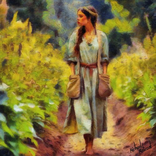 The Peasant Woman’s Path by michael malicoat, Digital for Sale on Singulart