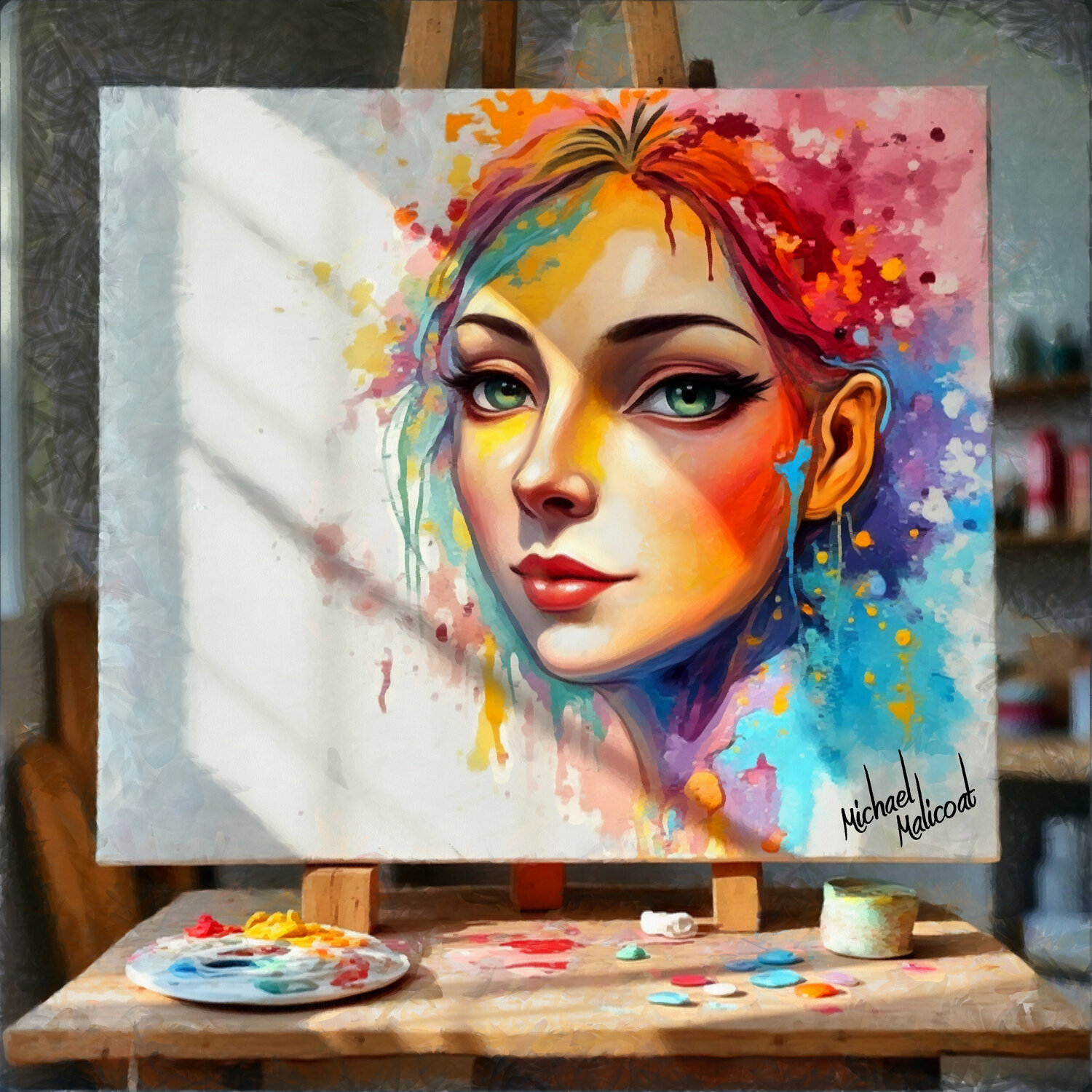 THE MORNING SUN DAWNS ON LAST NIGHTS CREATION michael malicoat Digital zu verkaufen