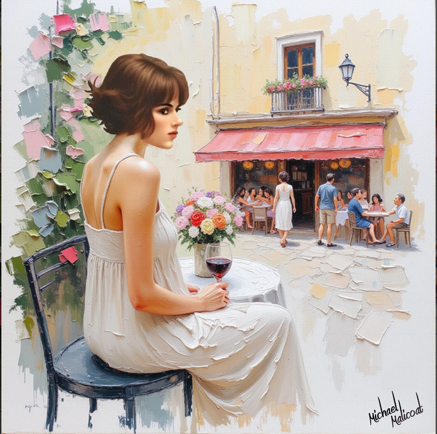 DAME D'UN CAFÉ PARISIEN michael malicoat
