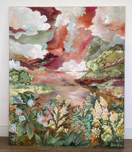 SIERRA 7 COLORES van Florentina Fischer, Schilderij te koop op Singulart
