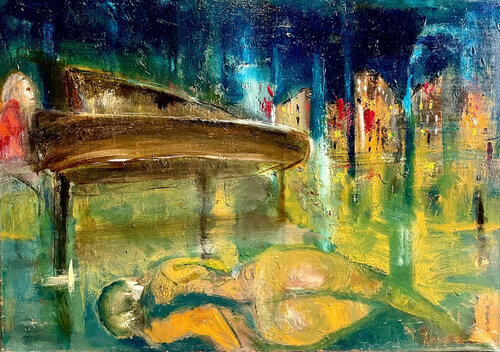 the white piano von Alessandro Pumo, Malerei kaufen auf Singulart