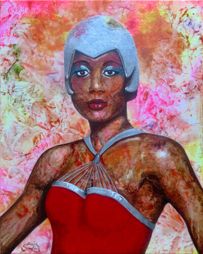 Soul Queen Amii Stewart van Anja Semling, Schilderij te koop op Singulart