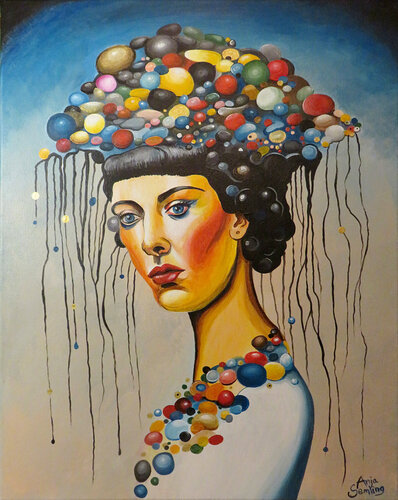 Miss Extravaganza von Anja Semling, Malerei kaufen auf Singulart