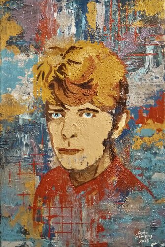 David Bowie Superstar di Anja Semling, Pittura in vendita su Singulart