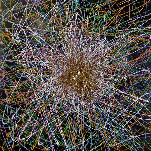Goldener Nexus I. di Anja Semling, Pittura in vendita su Singulart
