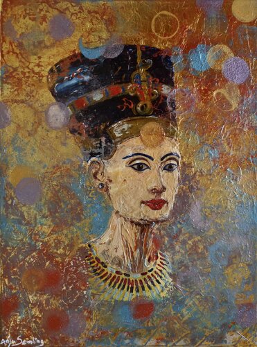 Mythos Nofretete di Anja Semling, Pittura in vendita su Singulart