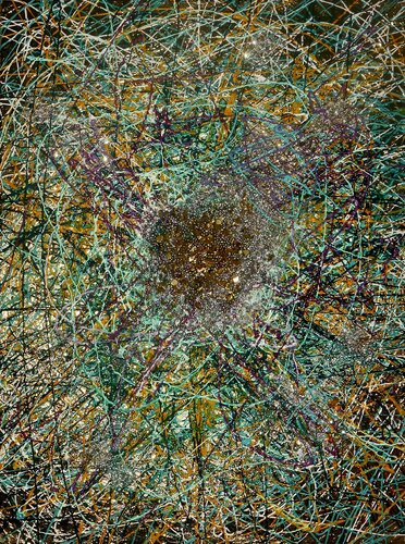 Goldener Nexus II. di Anja Semling, Pittura in vendita su Singulart