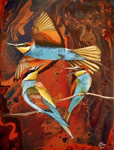 Juwelen der Lüfte de Anja Semling, Pintura a la venta en Singulart