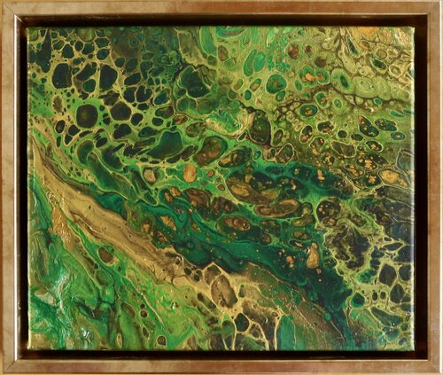 Moos-Geflüster ( Fluid Art ) di Anja Semling, Pittura in vendita su Singulart