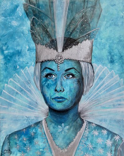 The Guardian of Eternal Ice di Anja Semling, Pittura in vendita su Singulart