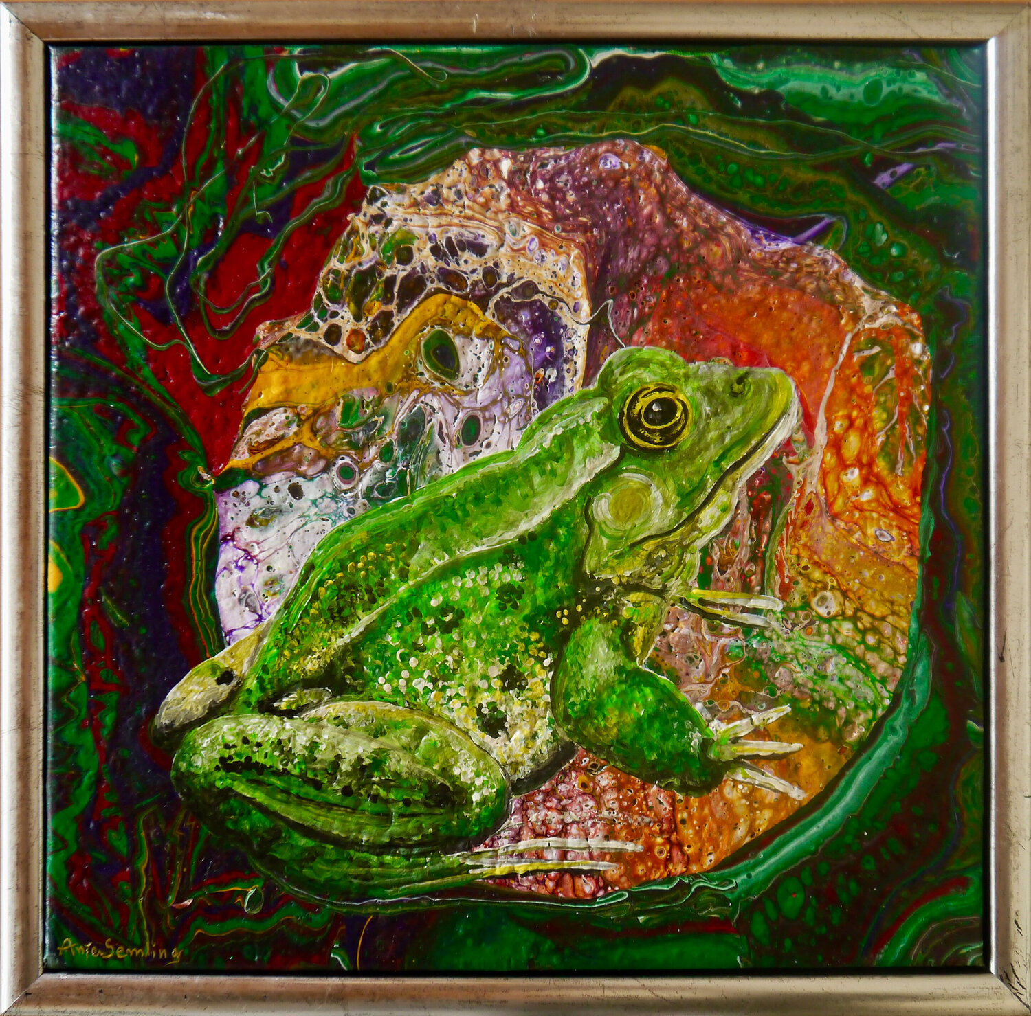 Amphibische Präsenz – Grasfrosch Anja Semling
