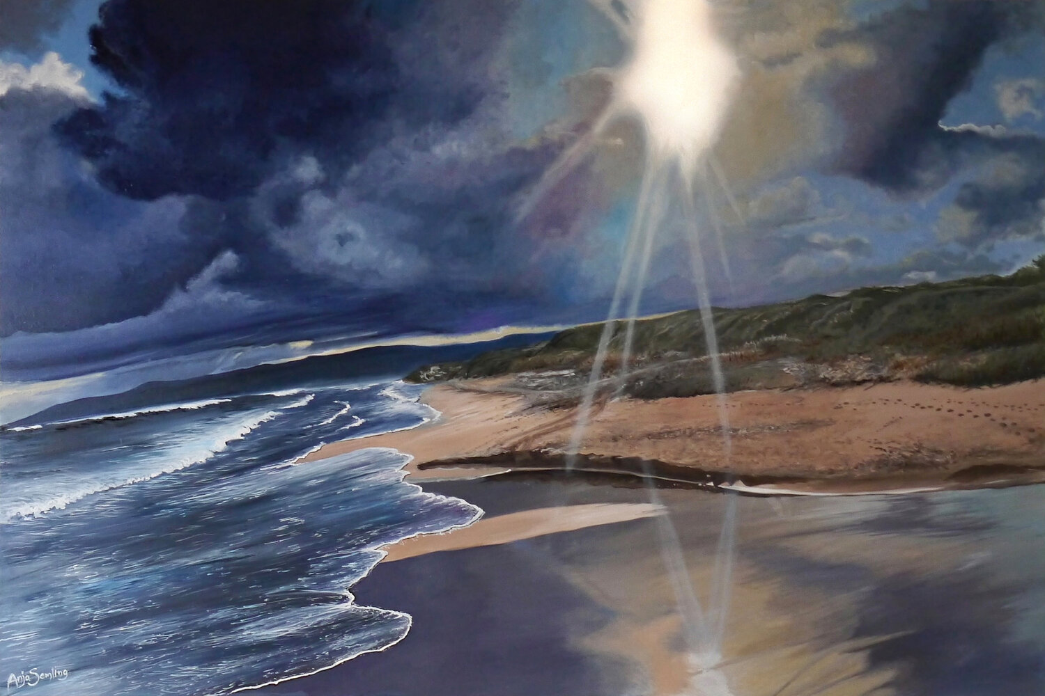 Sardinien: Licht und Schatten Anja Semling Original painting for sale