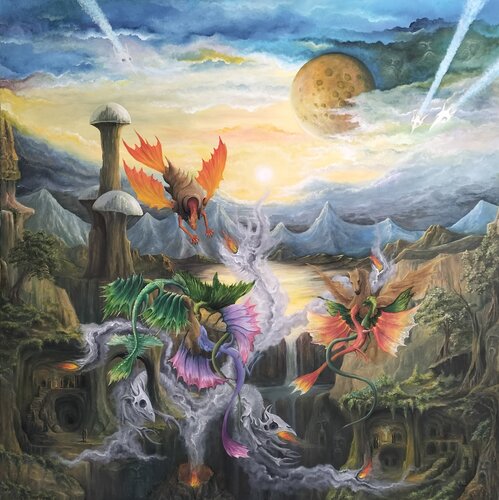 Gregory Pyra Piro oil painting ref 847364 magical surrealism fantasy von Gregory Pyra PIRO, Malerei kaufen auf Singulart