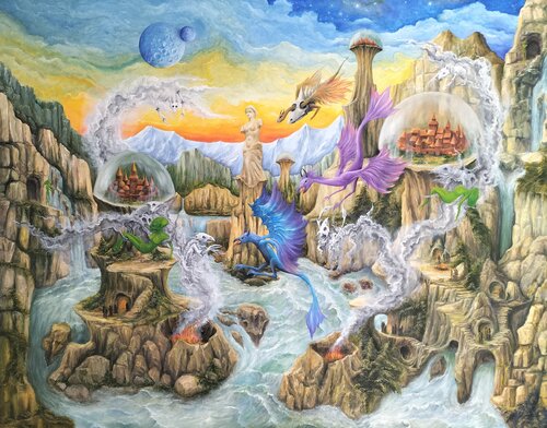 Gregory Pyra PIRO oil painting ref 520195, Magical Realism Fantasy Oil Painting von Gregory Pyra PIRO, Malerei kaufen auf Singulart