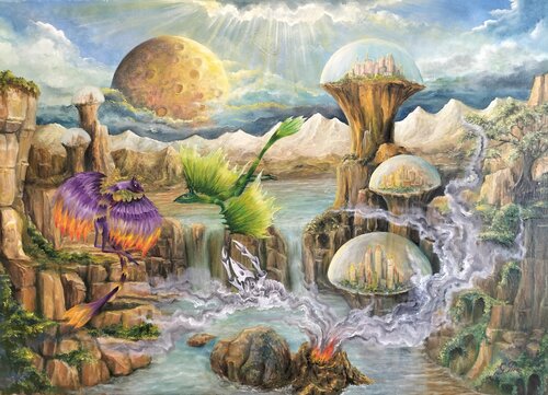 Gregory Pyra PIRO Oil Painting ref 423925, Dream Surrealism Art von Gregory Pyra PIRO, Malerei kaufen auf Singulart