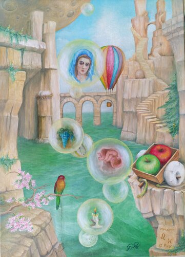 Gregory Pyra PIRO Oil Painting ref 839257, Magical Dream Realism Fantasy Art van Gregory Pyra PIRO, Schilderij te koop op Singulart