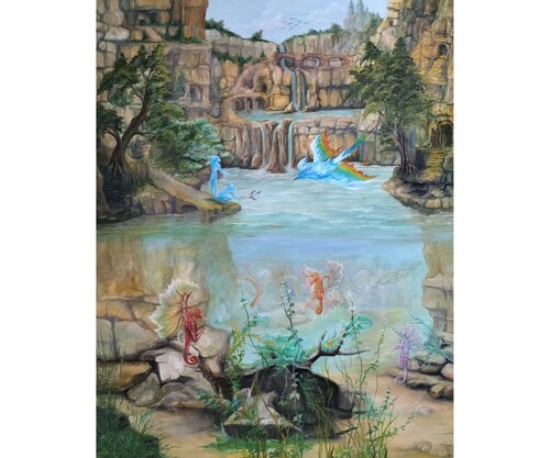 Gregory Pyra PIRO Oil Painting ref 284026, Dream Surrealism Fantasy Art van Gregory Pyra PIRO, Schilderij te koop op Singulart