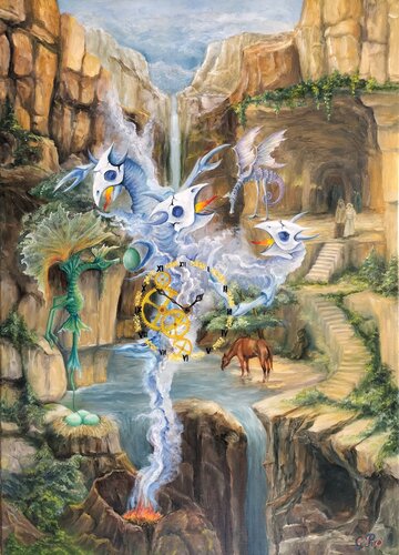 Gregory Pyra PIRO Oil Painting ref 347536, Modern Surrealism Fantasy Art by Gregory Pyra PIRO, 絵画 for Sale on Singulart