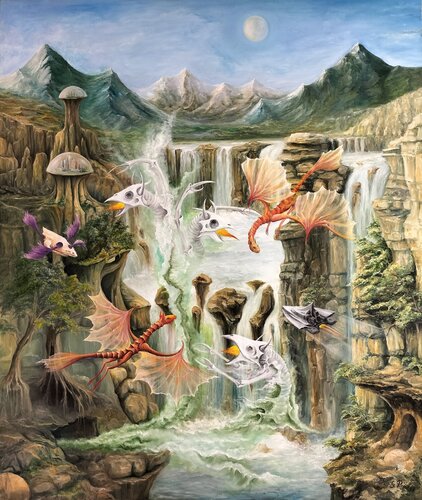 Gregory Pyra PIRO oil painting ref 284026, dream surrealism fantasy art by Gregory Pyra PIRO, 油畫 for Sale on Singulart