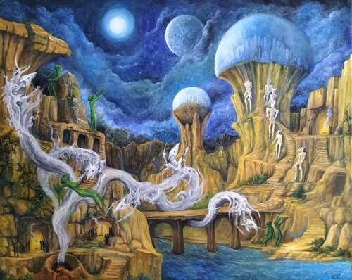 Gregory Pyra PIRO oil painting ref 231562, contemporary art surrealism fantasy by Gregory Pyra PIRO, Painting for Sale on Singulart