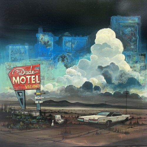 « The Dude Motel » von Bertrand Lefebvre, Malerei kaufen auf Singulart