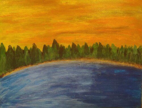 Ceder lake , Wisconsin von Frank Pratorius, Malerei kaufen auf Singulart