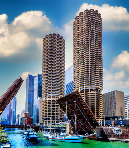 Chicago Bridges Open by Lev Kaytsner, Photography for Sale on Singulart