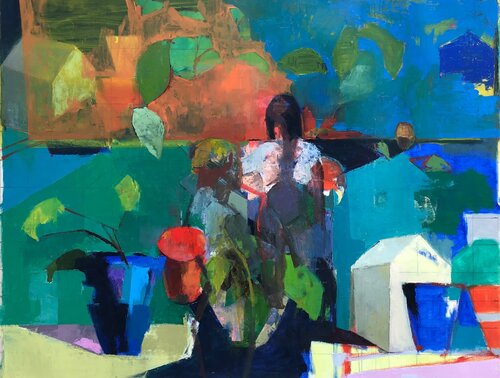 Do You Want to Go or Don’t You? van Jennifer Agricola Mojica, Schilderij te koop op Singulart